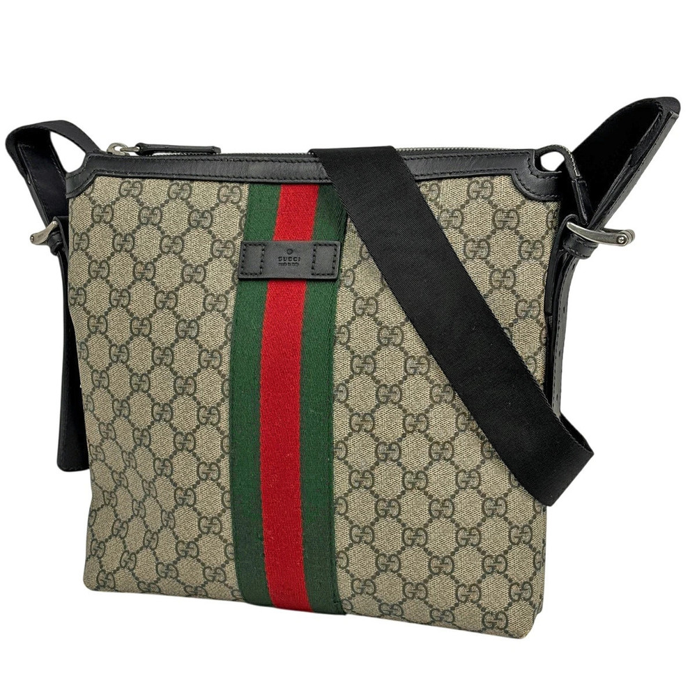 Gucci GG shoulder bag Sherry web canvas Beige Cream black